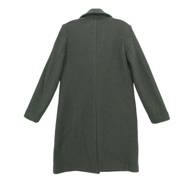 J.CREW Daphne Topcoat Italian Boiled Wool Dark Pine Green Size 4 - Picture 3 of 7